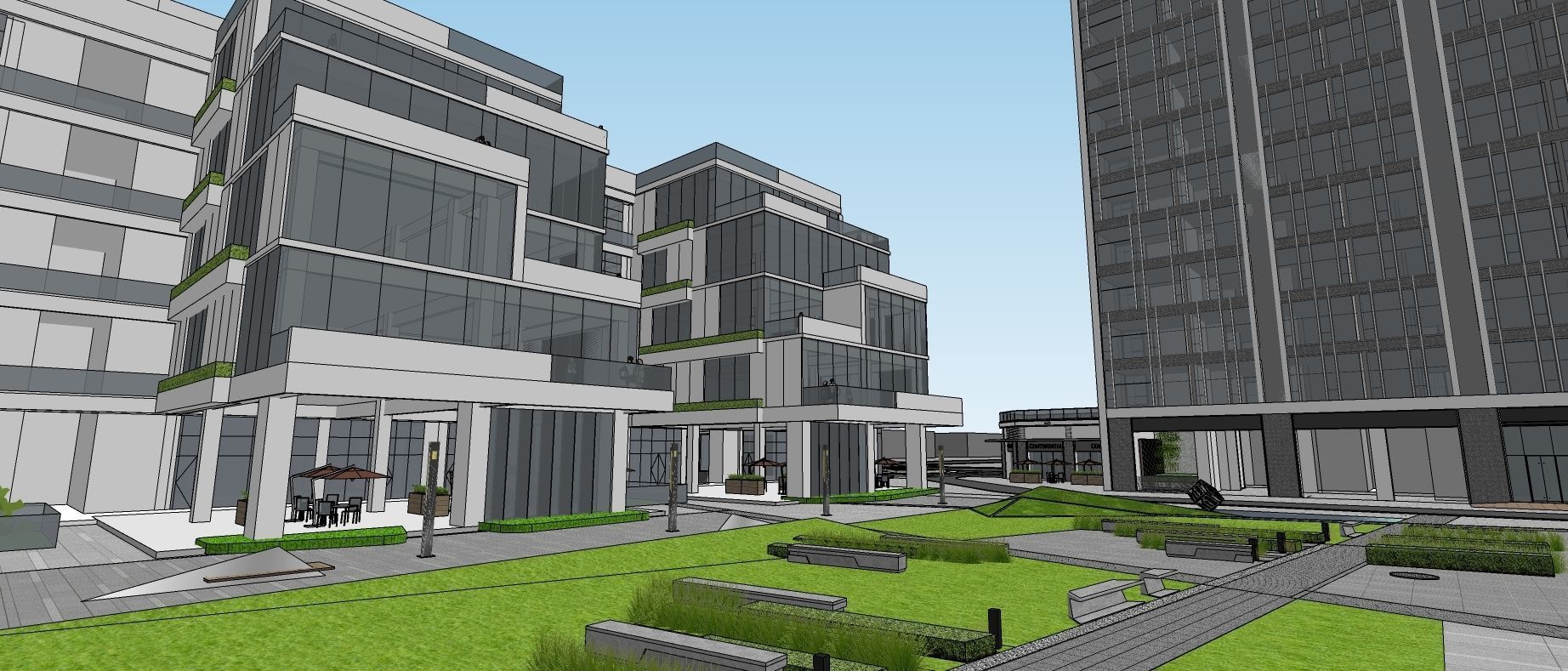 Commercial office building 3d model 3D model_12