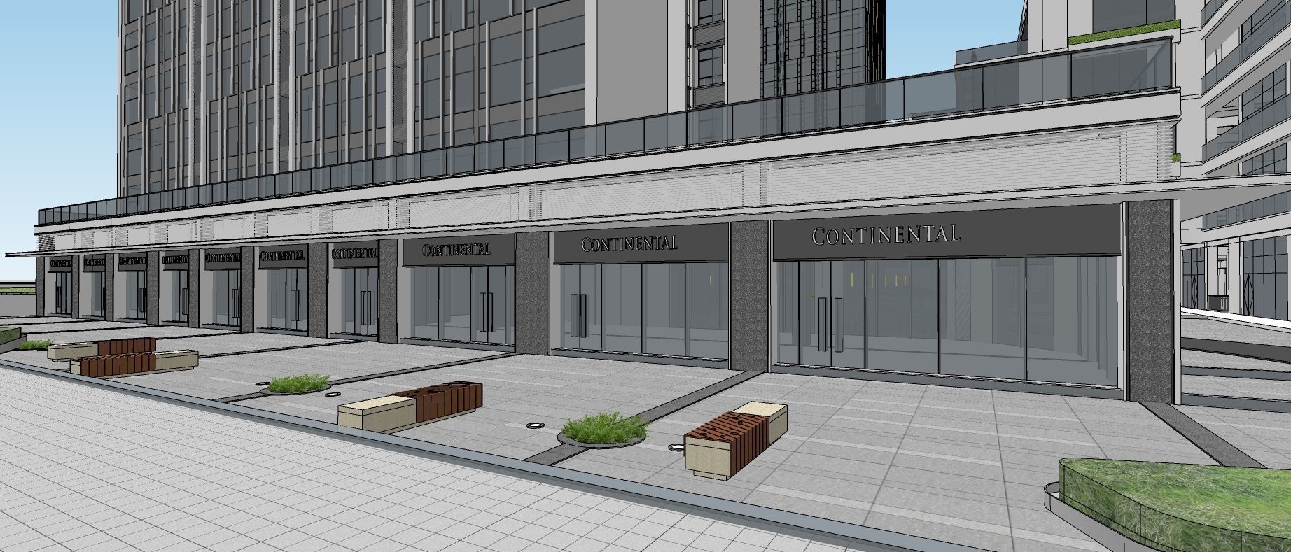 Commercial office building 3d model 3D model_9