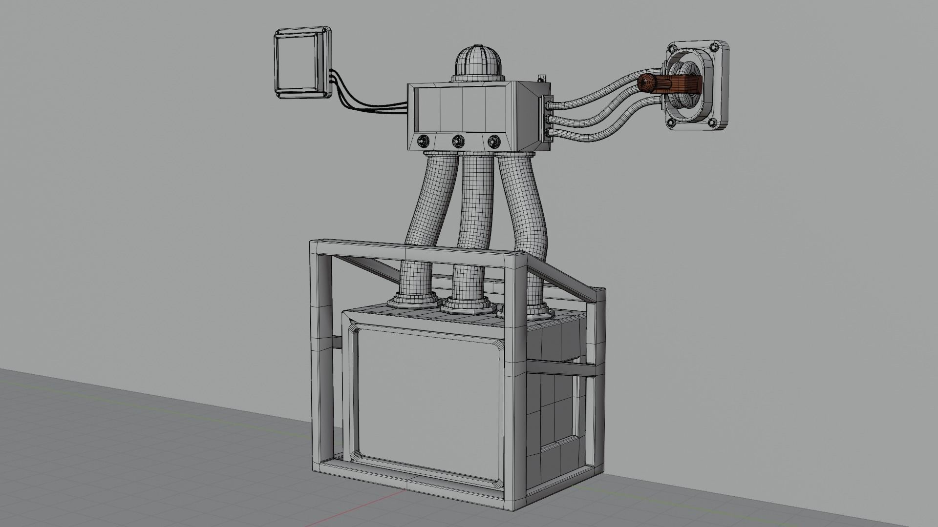 Sci-fi box 3D model_5