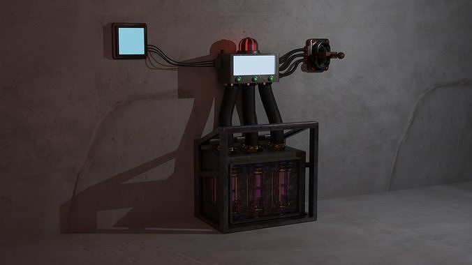 Sci-fi box 3D model
