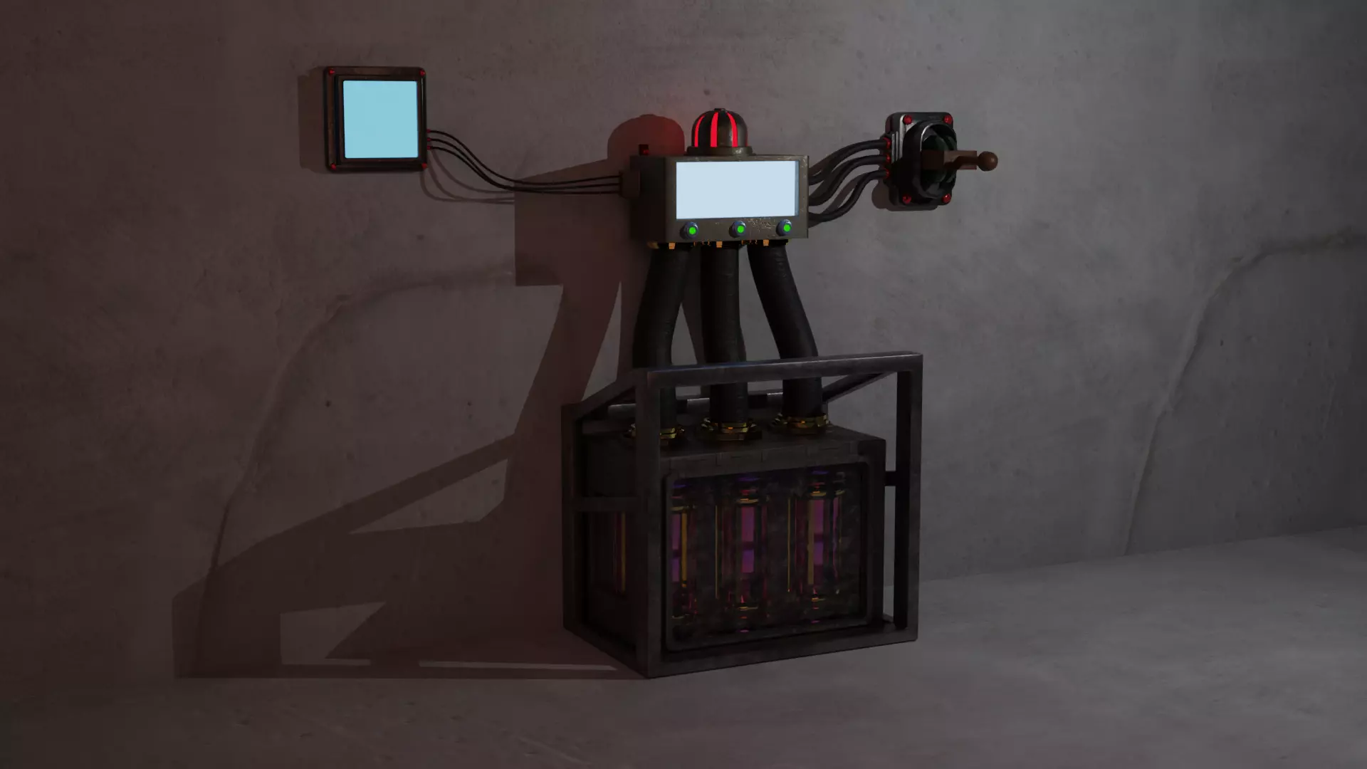 Sci-fi box 3D model_0