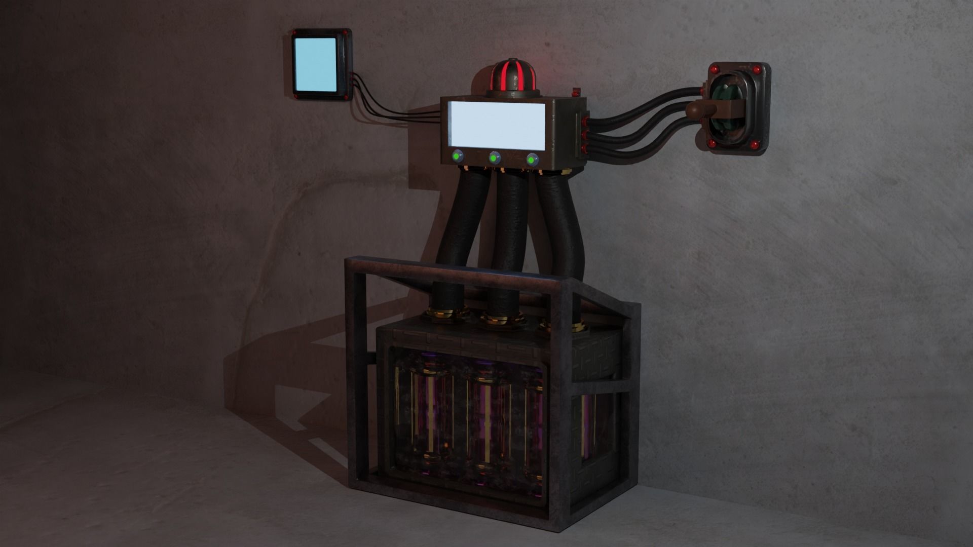 Sci-fi box 3D model_2