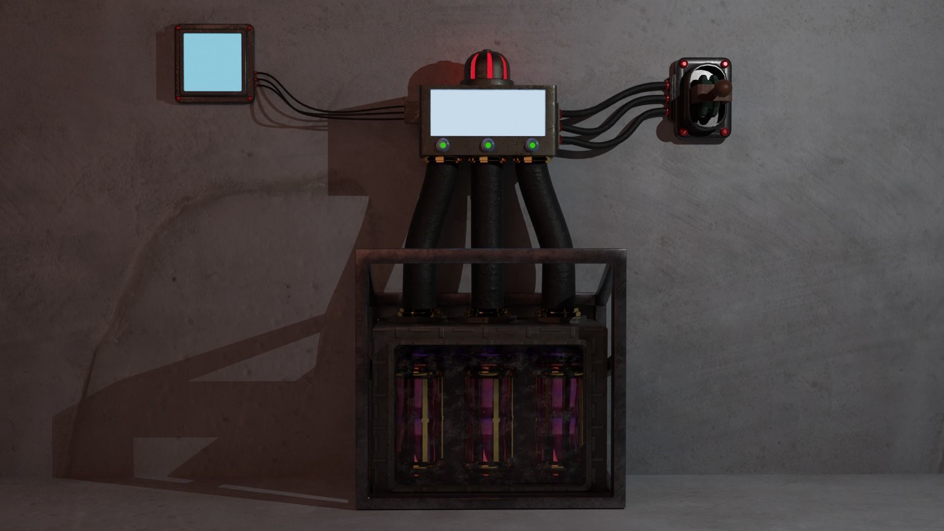 Sci-fi box 3D model_1