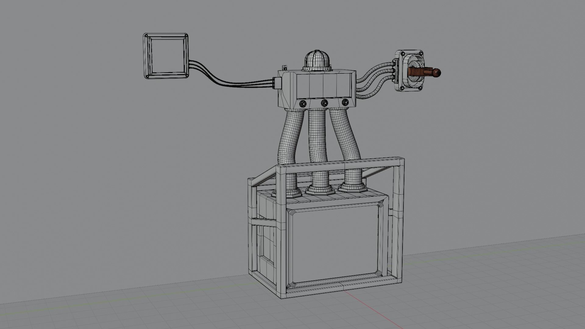 Sci-fi box 3D model_4