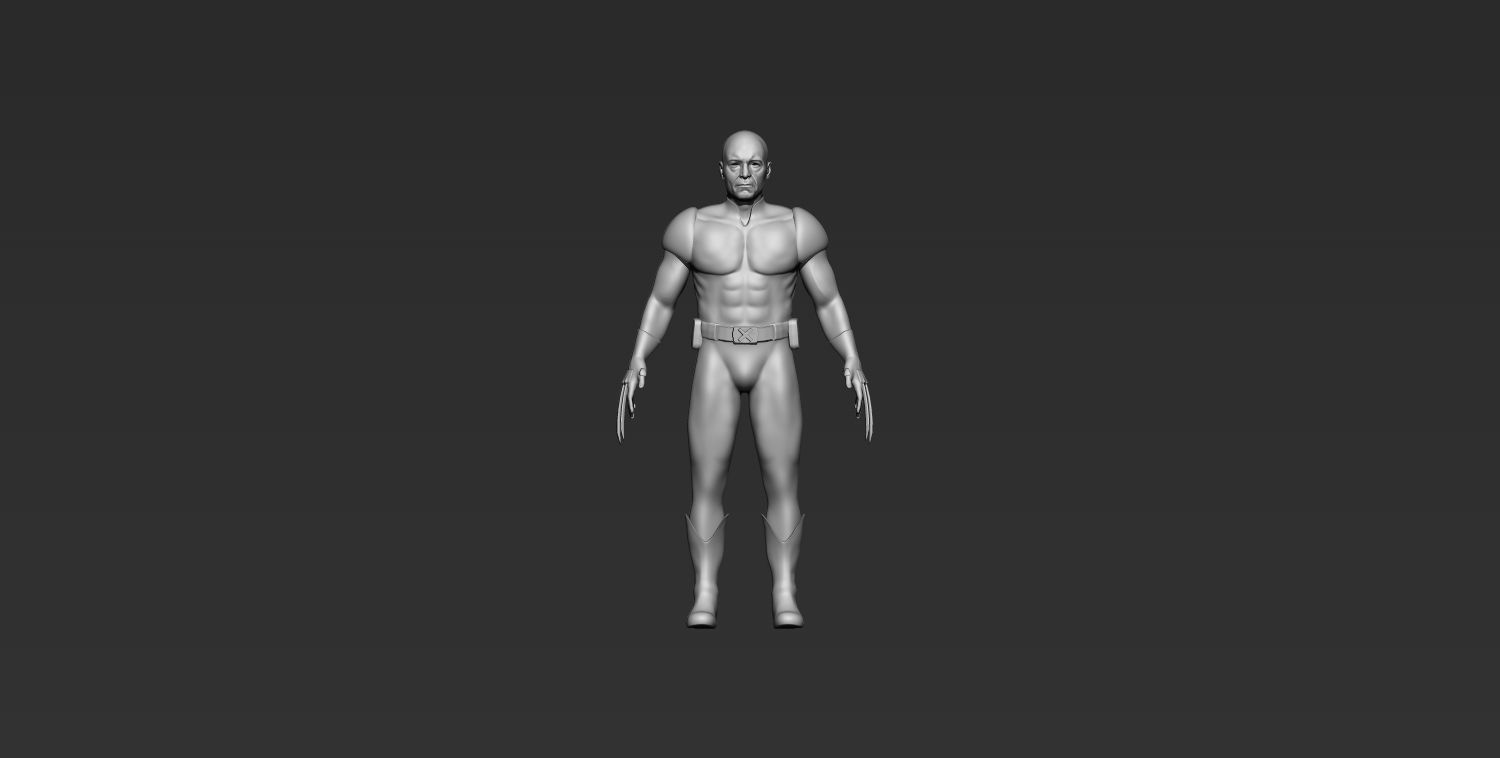 Logan Wolverine Sculpt 3D model_6