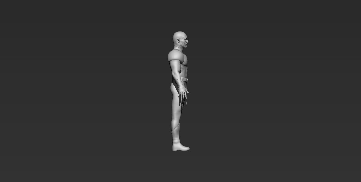 Logan Wolverine Sculpt 3D model_7