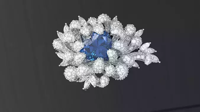Ring Flower 3D print model