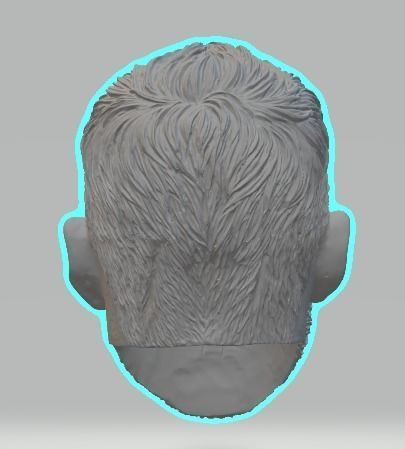 The God of Thunder Thor Head carving 3D print model_4