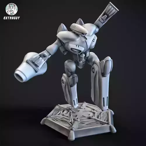 Curvy Robot 100mm and Princess Pilot 3D print model