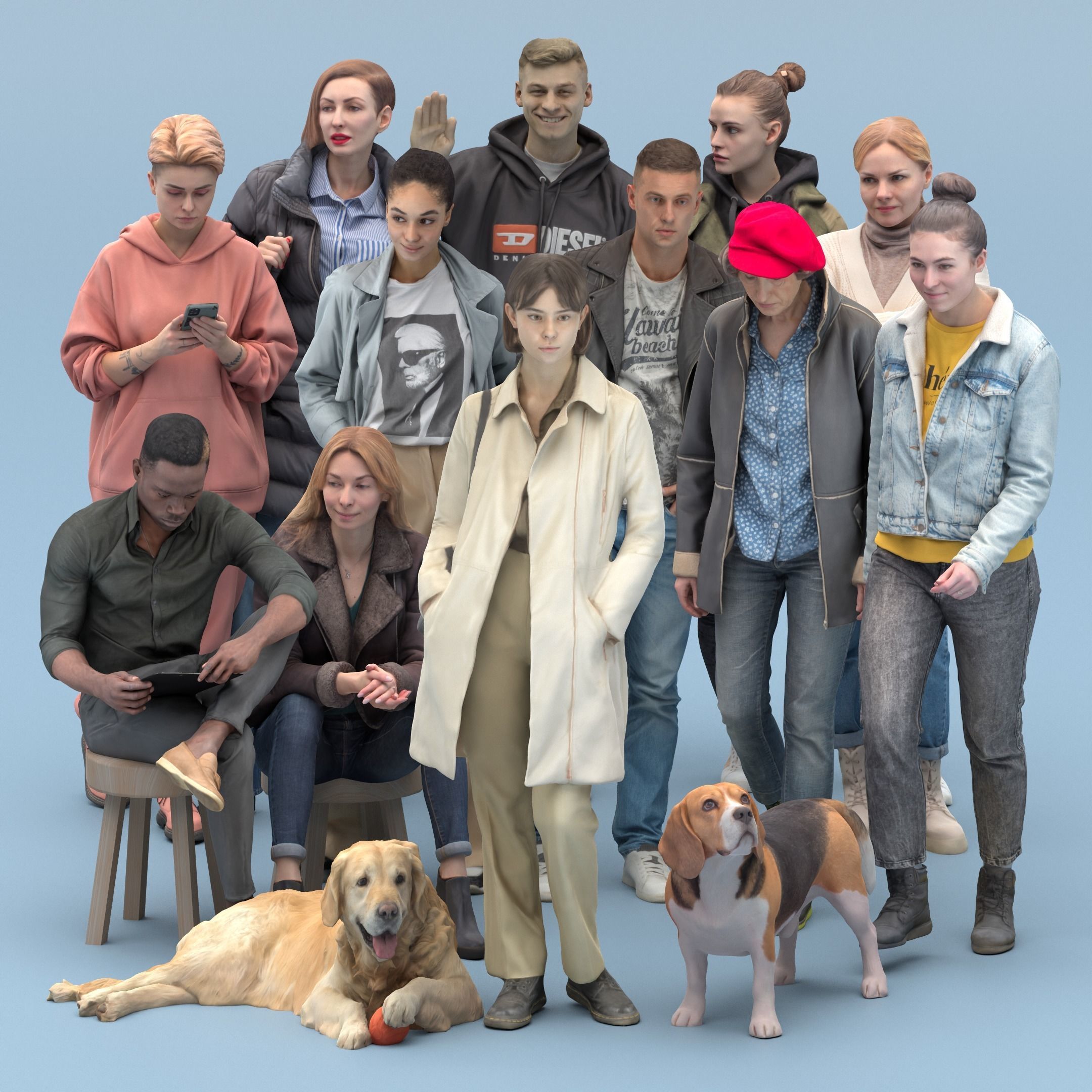 City street style people 29 3D Model Collection_1