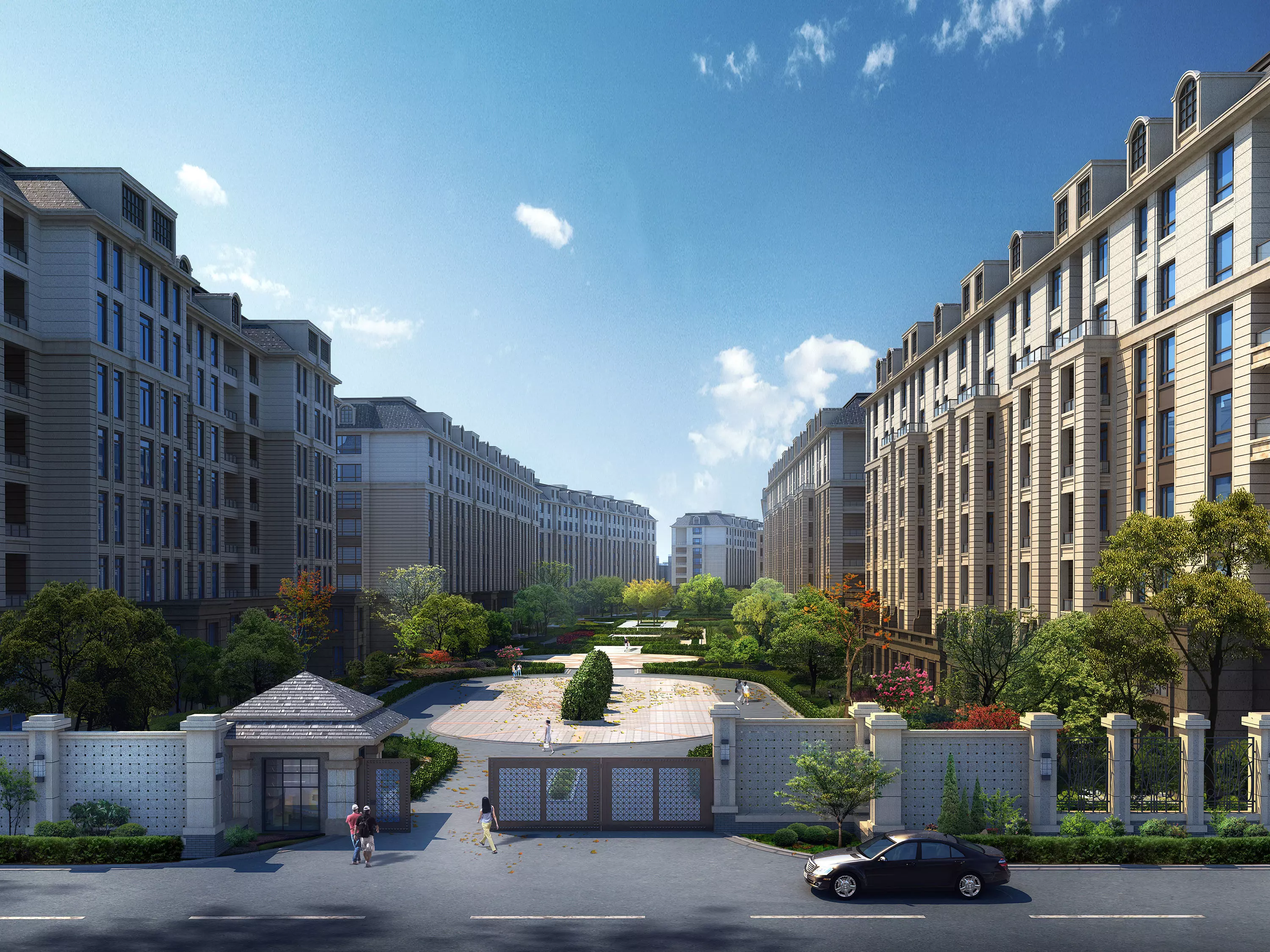 3Dmax fashion city commercial square building 379 3D model