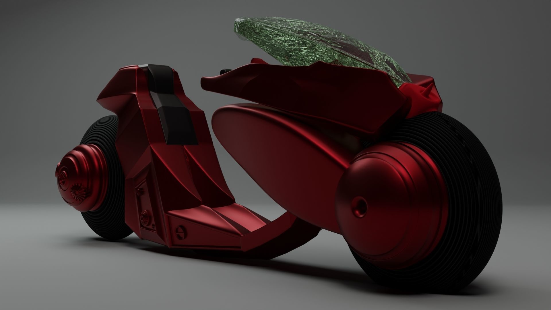 Akira Motorcycle Low-poly 3D model | CGTrader