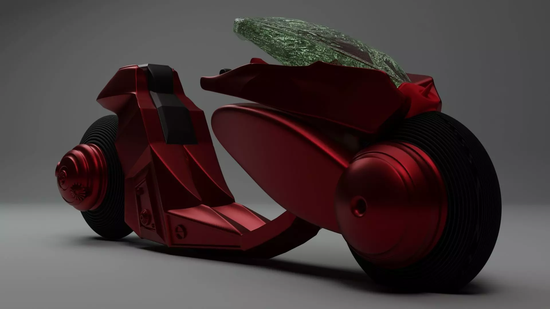 Akira Motorcycle Low-poly 3D model