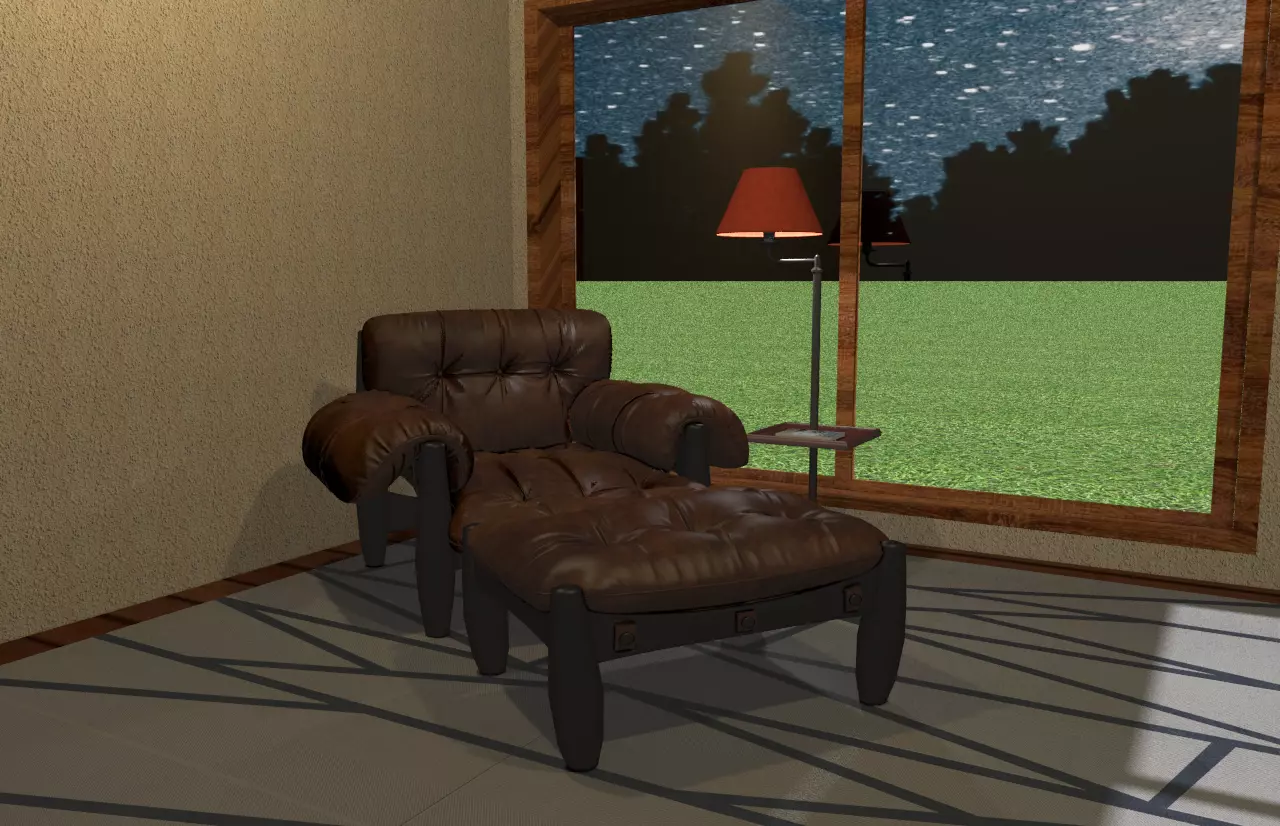 Mole armchair obj Free 3D model