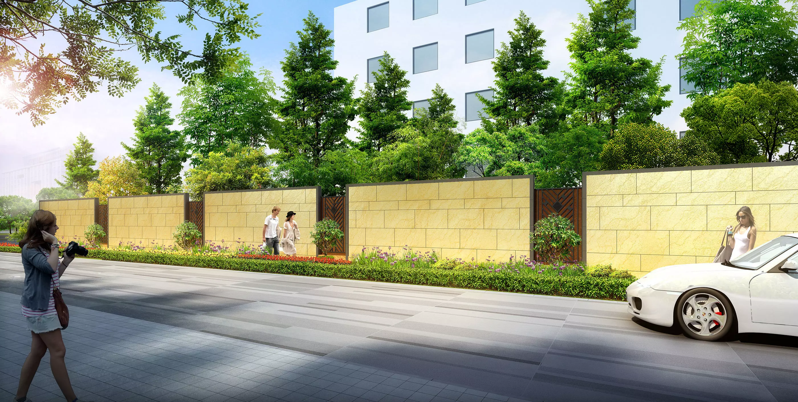 3Dmax fashion city commercial square building 385 3D model