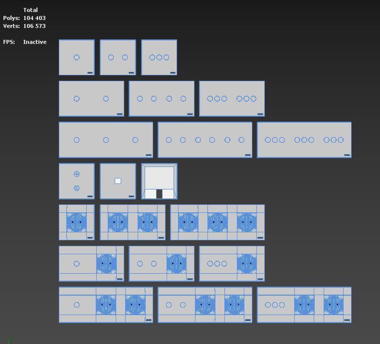 TouchMe sockets and switches - White 3D model_1