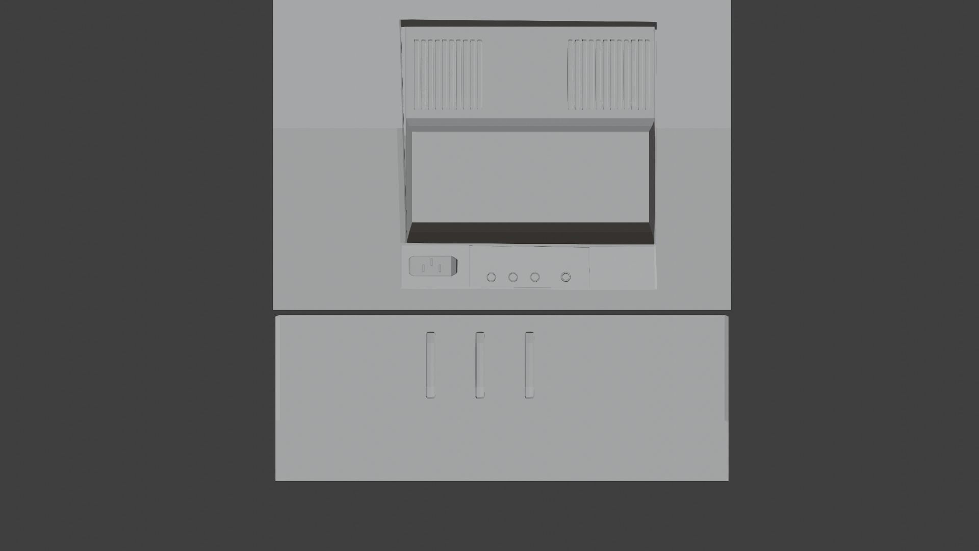 Aplha 2 computer Low-poly 3D model_2