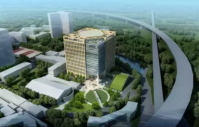 3Dmax fashion city commercial square building 389