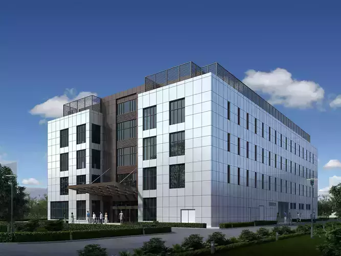 3Dmax fashion city commercial square building 390