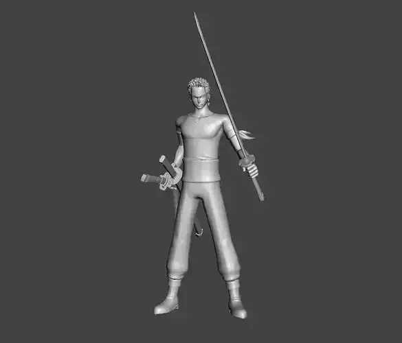 Roronoa Zoro 3D Model 3D print model