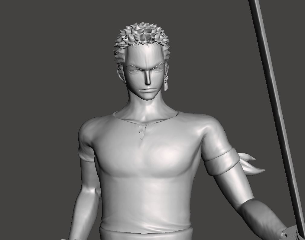 Roronoa Zoro 3D Model 3D print model_3