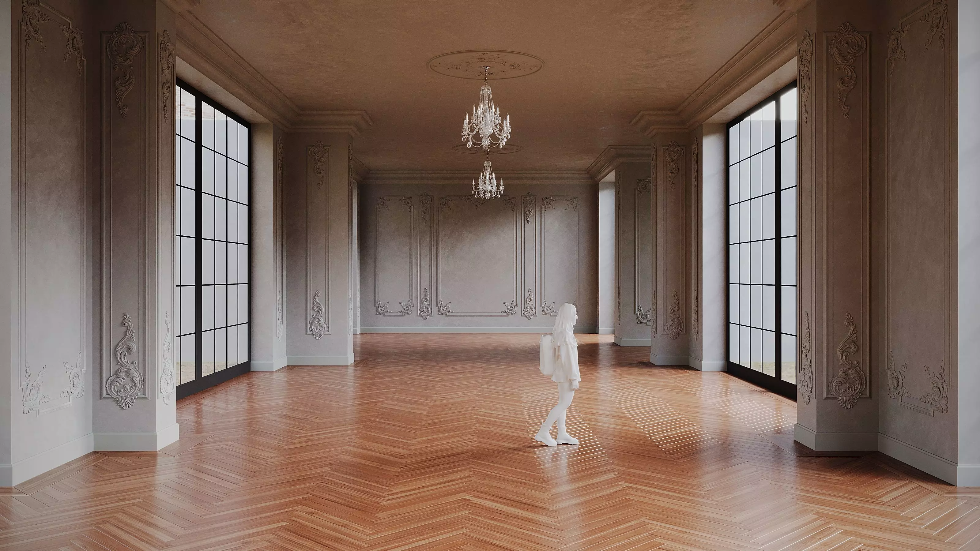 Empty room - corona settings 3D model