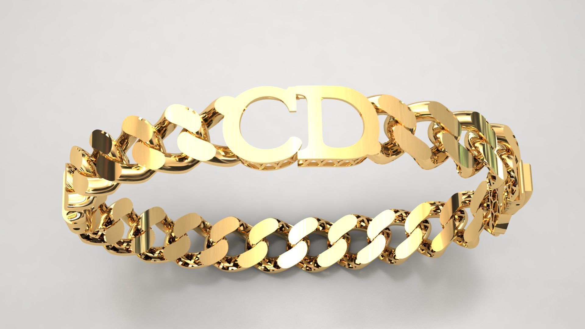 CD Bracelet 3D print model_1