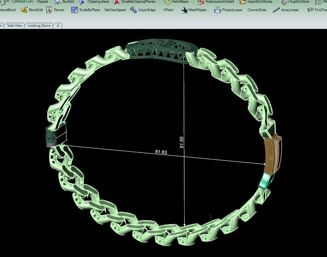 CD Bracelet 3D print model_2