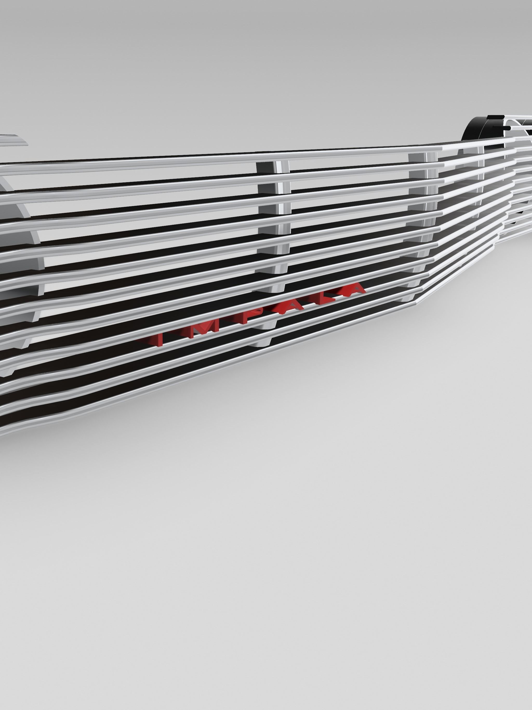1964 Impala Ghost Grille x4 options scale models or RC 3D print model_11