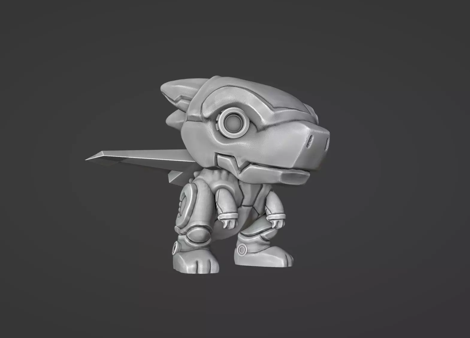 Dino Jetpack Toy 3D print model_0