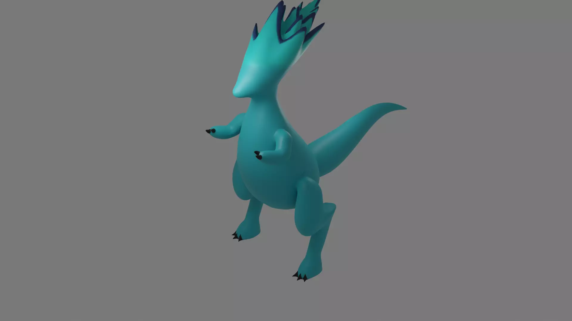 simple dragon model Low-poly 3D model