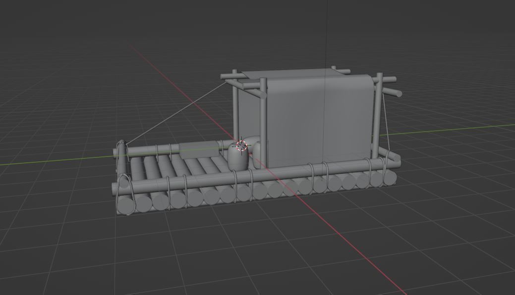 boat model Low-poly 3D model_8