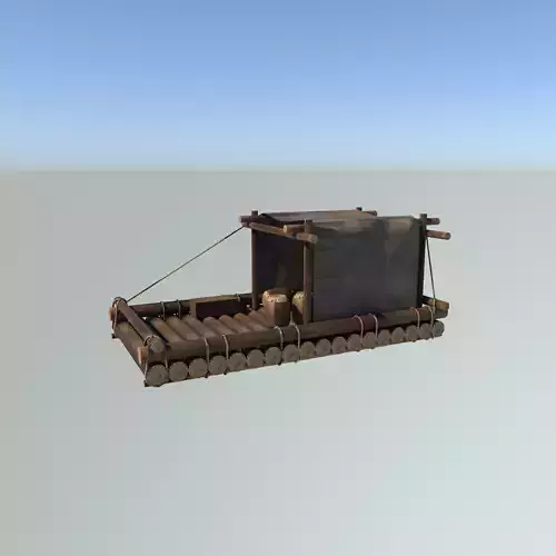 boat model Low-poly 3D model