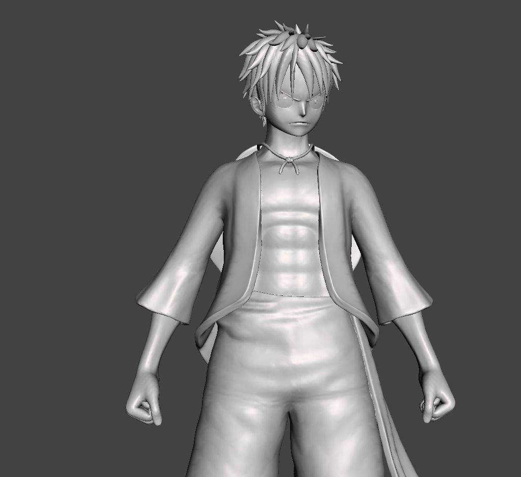 Monkey D Luffy -3d2y 3D Model 3D print model_1