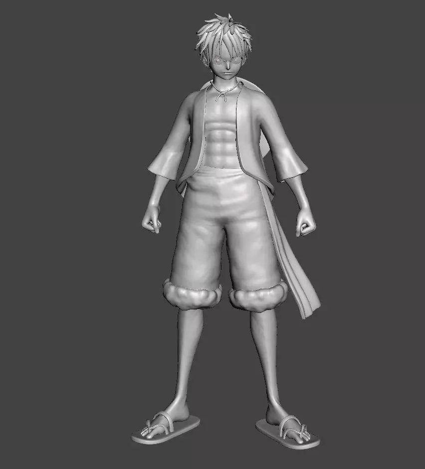 Monkey D Luffy -3d2y 3D Model 3D print model_0