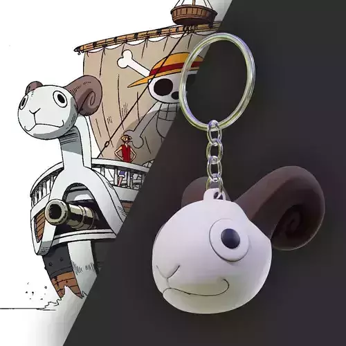 Going Merry One Piece KEYCHAIN 3D print model