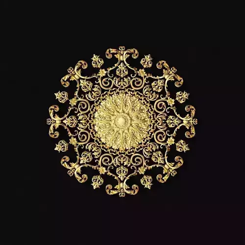 Central decor ornament for furniture