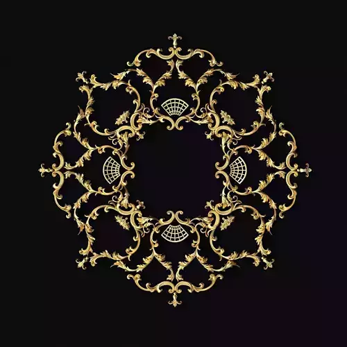 Central decor ornament for furniture