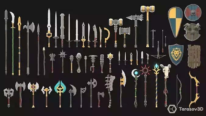 Fantasy Weapons LowPoly Pack
