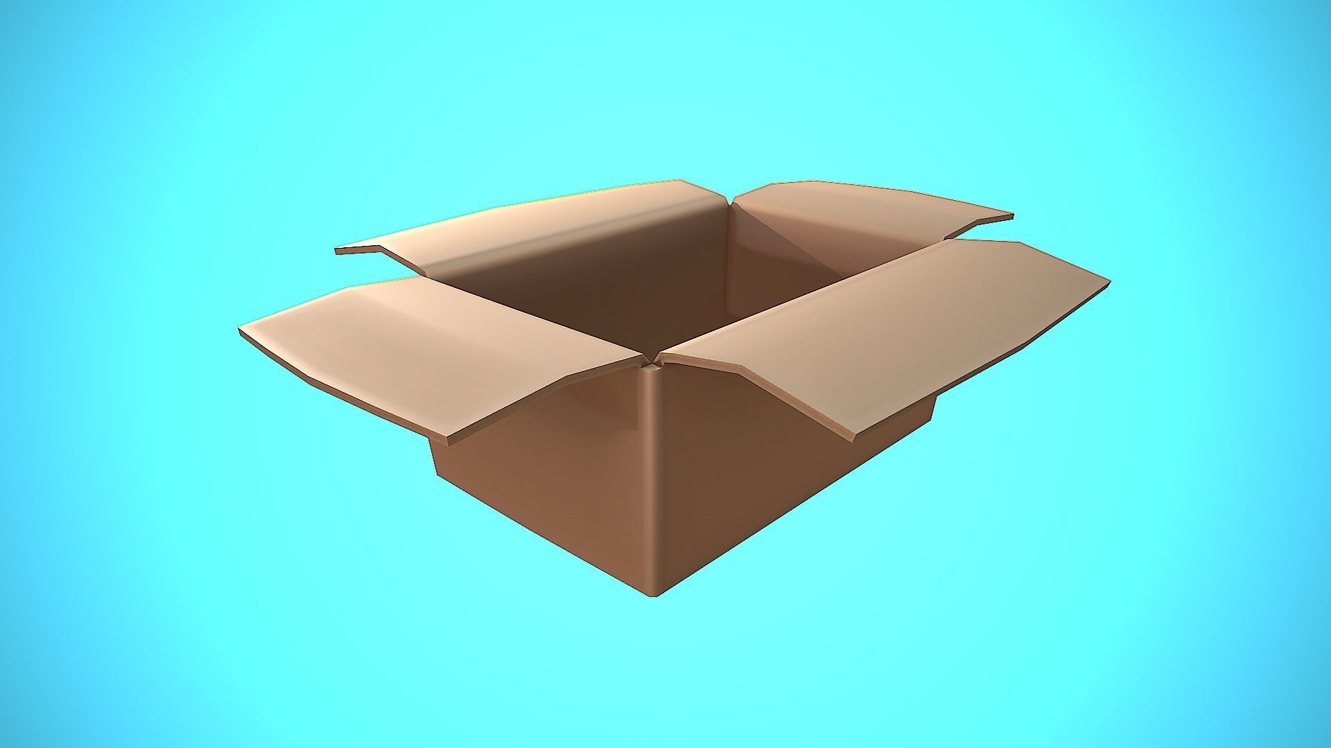 BOX 04 CARTOON STYLIZED Low-poly 3D model_9