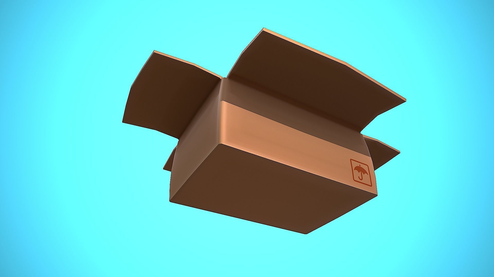 BOX 04 CARTOON STYLIZED Low-poly 3D model_10