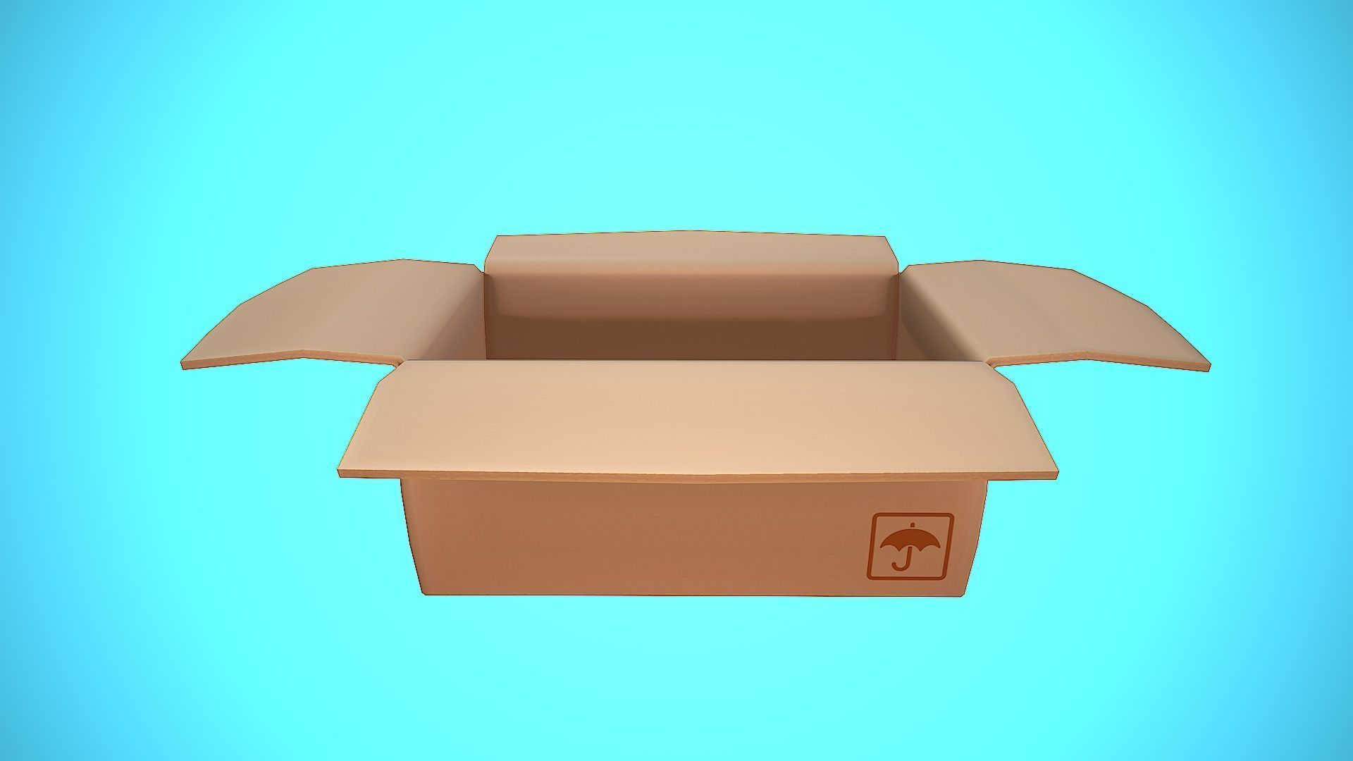BOX 04 CARTOON STYLIZED Low-poly 3D model_7