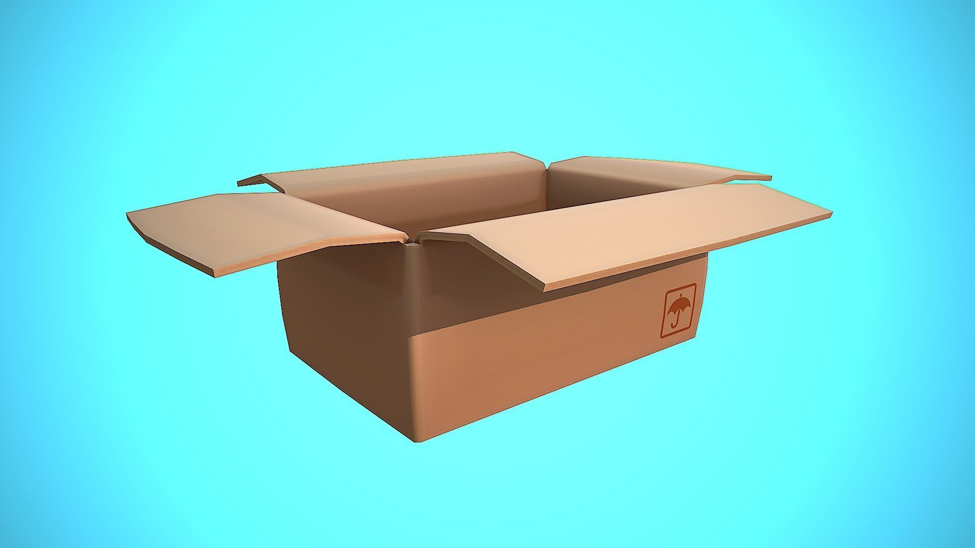 BOX 04 CARTOON STYLIZED Low-poly 3D model_5