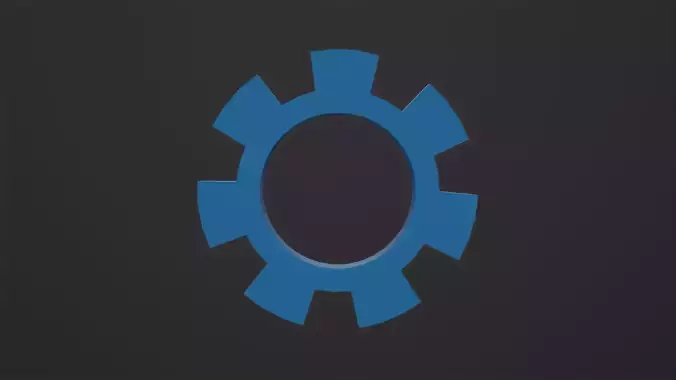 Web Icon Settings 3D Model Low-poly 3D model