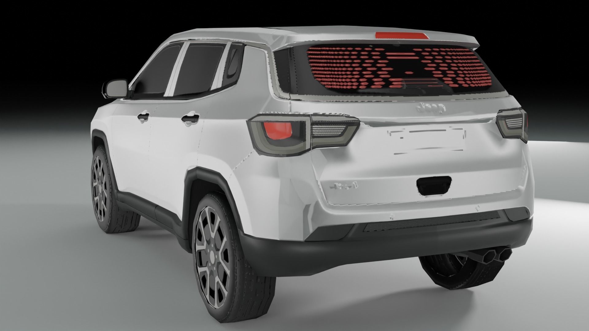 3D Low Poly - Jeep Compass model Low-poly 3D model_3