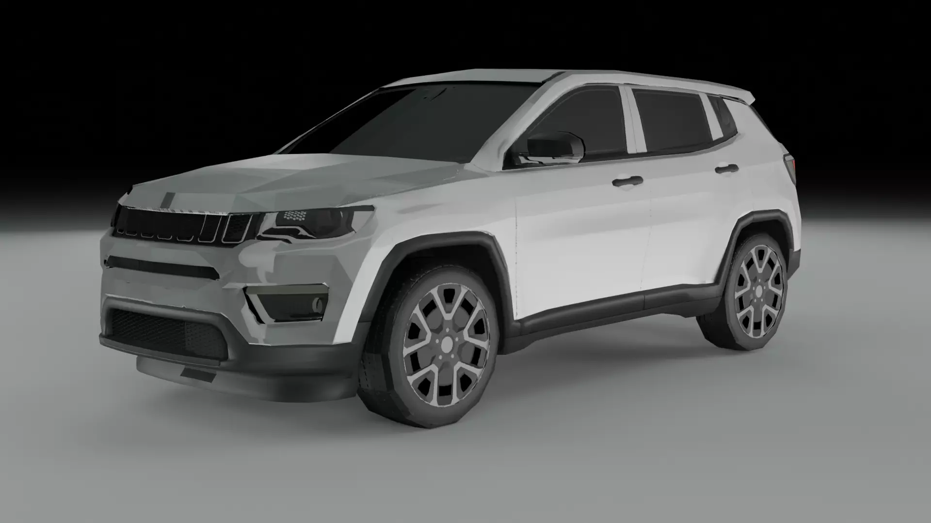3D Low Poly - Jeep Compass model Low-poly 3D model_0