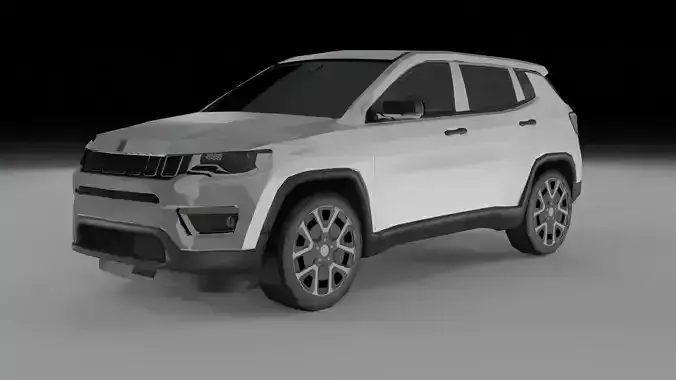 3D Low Poly - Jeep Compass model