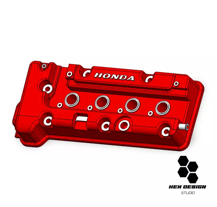 K20A valve cover 3D print model_0