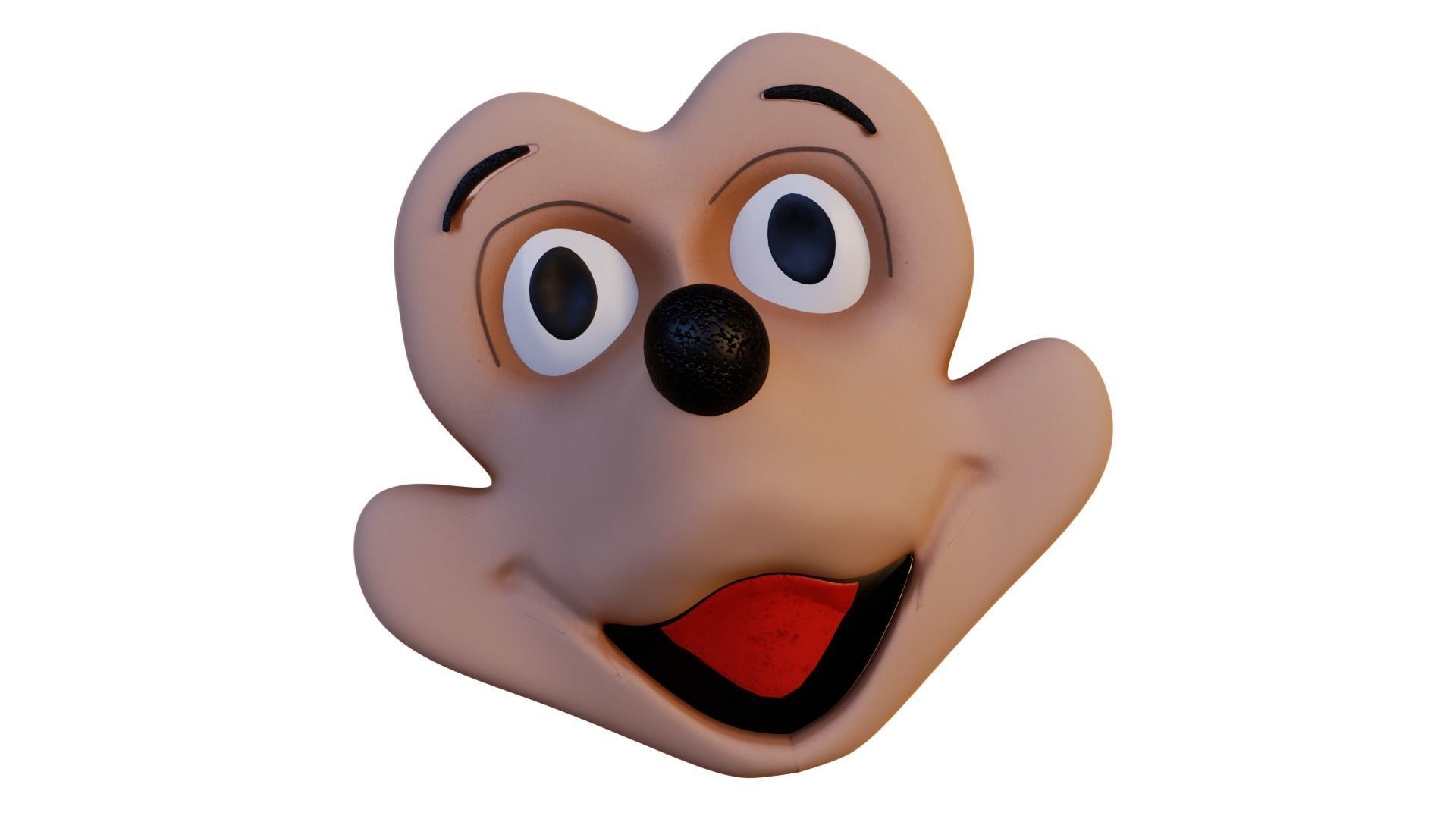 Mickey Mouse face mask 3D print model_2