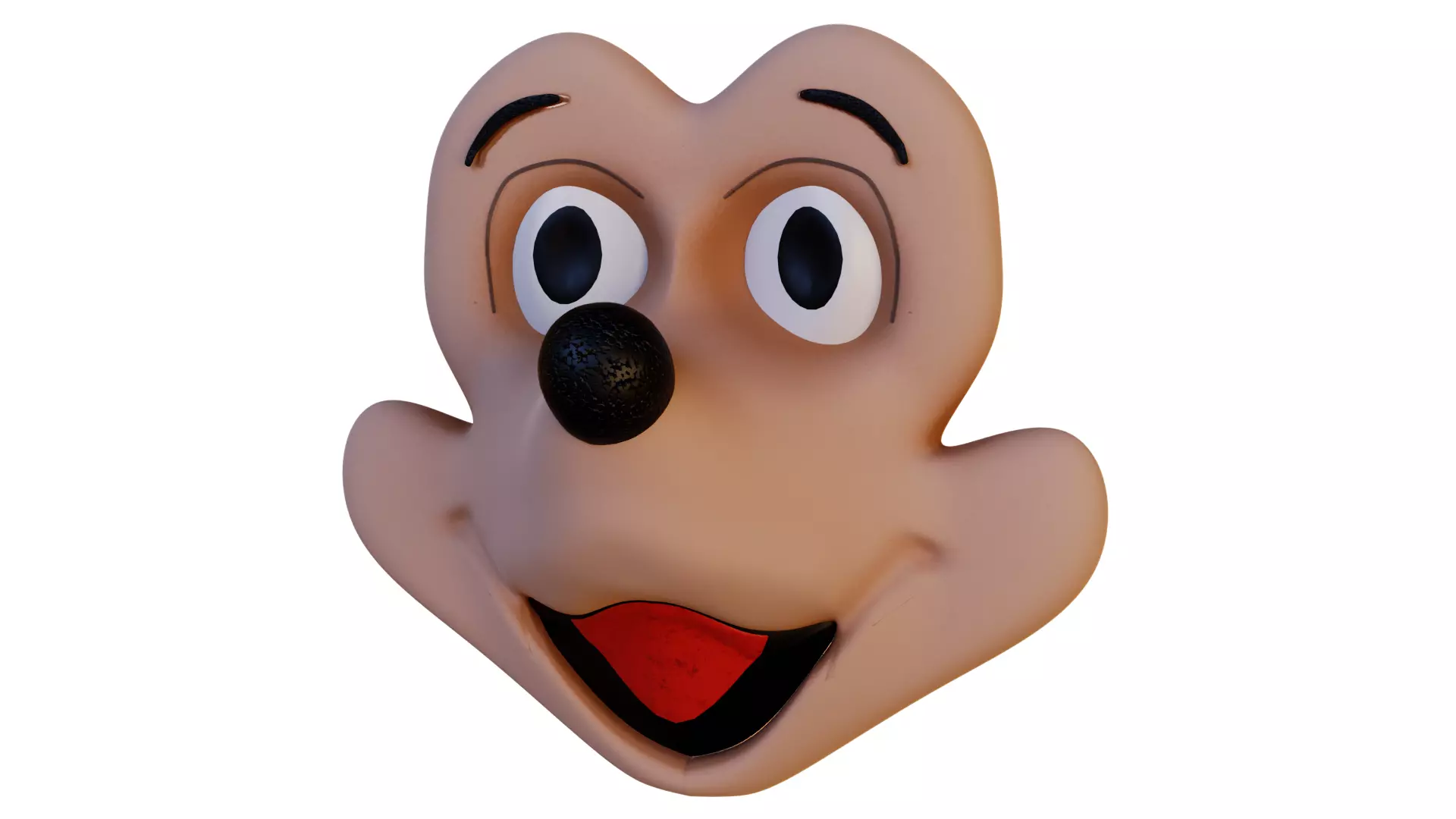 Mickey Mouse face mask 3D print model_0